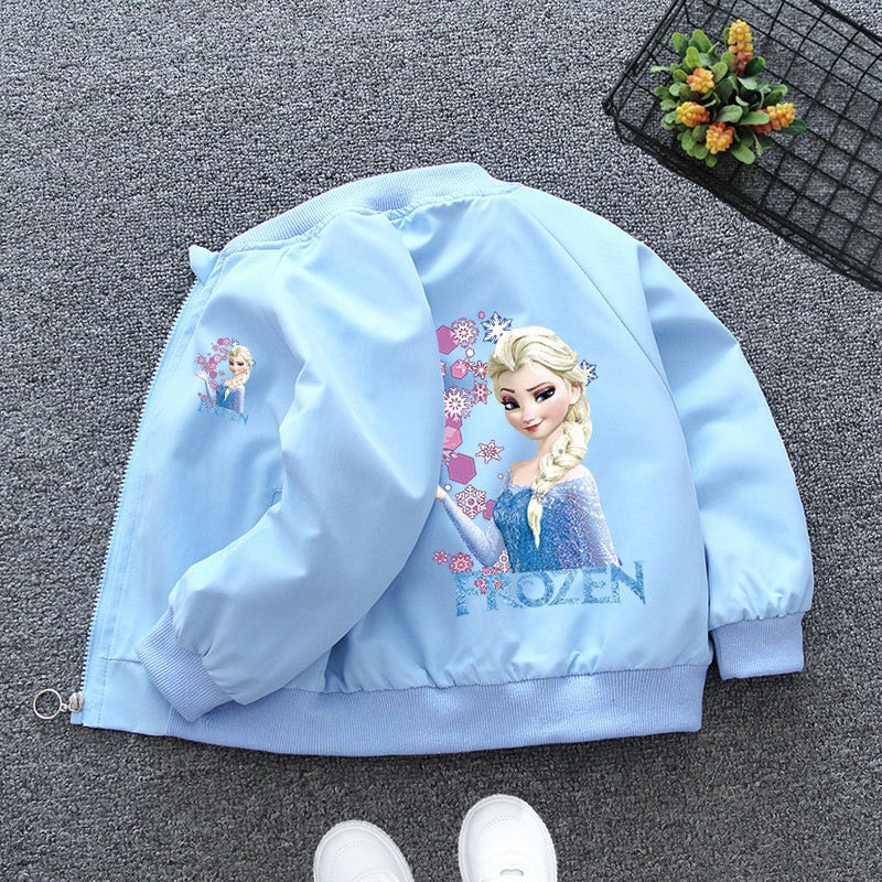 Autumn Girl Cartoon Jacket Minnie Mickey Mouse Frozen
