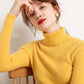 Women Turtleneck Sweaters Casual Soft Cashmere Pullovers Elastic