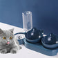 Pet Cat Bowl Automatic Feeder Food Drinking