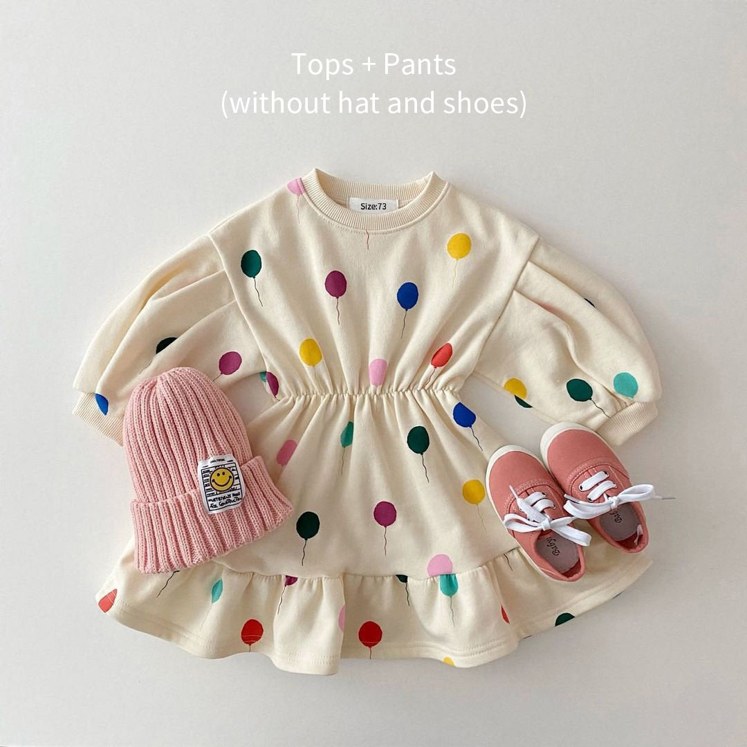 Spring Baby Boys Girls Long Sleeve Sweater and Pants Set
