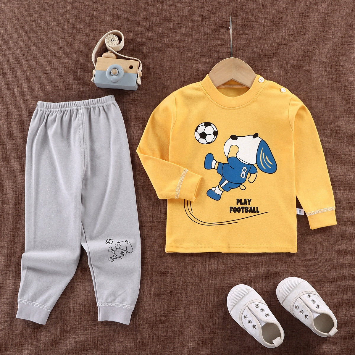 0-2year Baby Girls Boys Clothes Set Winter Christmas Mickey Mouse Set