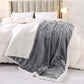 Furry Throw Blanket Warm Cashmere Bedspread Winter Bed Covers