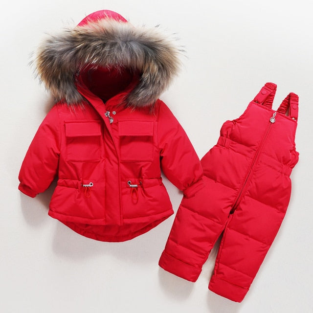 Winter Clothing Set Baby Boy Girl Clothes Warm Jacket Coat