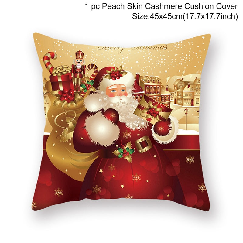 45cm Christmas Cushion Pillow Cover Christmas Decorations