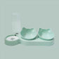 Pet Cat Bowl Automatic Feeder Food Drinking
