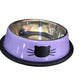 Multicolor Stainless Steel Dog Cat Bowl