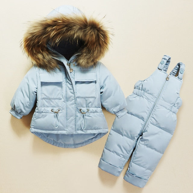 Winter Clothing Set Baby Boy Girl Clothes Warm Jacket Coat