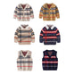 1-8T Toddler Kid Boy Winter Warm Long Sleeve Plaid Sweater