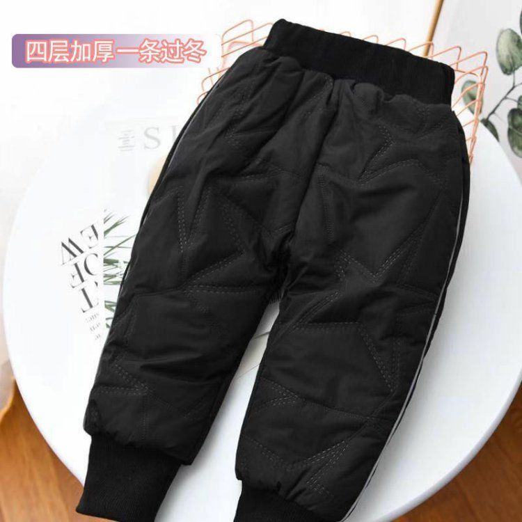 New Baby Boys Clothing Warm Cashmere Jeans Pants