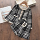 Girls Set Autumn Fashion Winter Wool Coats And Skirts