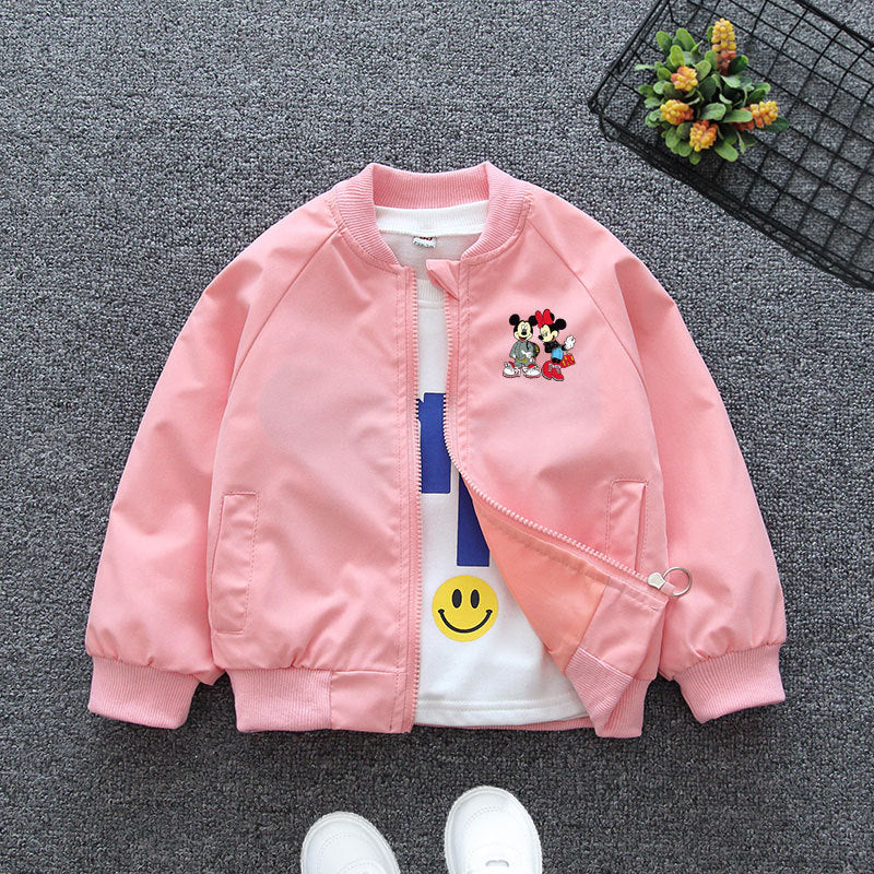 Autumn Girl Cartoon Jacket Minnie Mickey Mouse Frozen