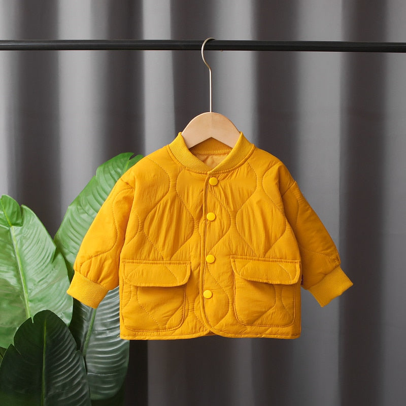 Winter Autumn Baby Girls Boys Full Sleeve Velvet Coat Clothing