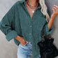 Autumn Corduroy Jacket Woman Long Shirt Jacket Women Button Coat Jackets