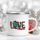Snowman Deer Print Enamel Coffee Mugs Christmas Gifts New Year Party