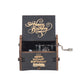 New Wooden Hand Crank Music Box Merry Christmas Music Theme