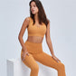 Seamless Sport Set Women 2 Two Piece Crop top Bra Leggings Shorts Yoga Set