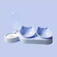 Pet Cat Bowl Automatic Feeder Food Drinking