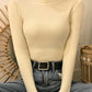 Women Turtleneck Sweaters Casual Soft Cashmere Pullovers Elastic