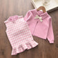 Girls Set Autumn Fashion Winter Wool Coats And Skirts