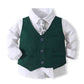 Formal Kids Boy Gentleman Clothes Long Sleeve& Pants Set