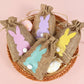 6Pcs Linen Easter Party Bunny Candy Cookie Packing Bags