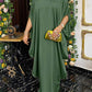 Plus Size 5XL VONDA 2022 Summer Party Sundress Vintage Women Casual Bohemian Bat Sleeve Dress Loose O Neck Maxi Long Vestidos