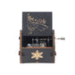 New Wooden Hand Crank Music Box Merry Christmas Music Theme