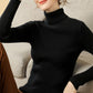 Women Turtleneck Sweaters Casual Soft Cashmere Pullovers Elastic