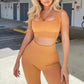Seamless Sport Set Women 2 Two Piece Crop top Bra Leggings Shorts Yoga Set