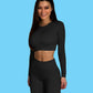 Seamless Sport Set Women 2 Two Piece Crop top Bra Leggings Shorts Yoga Set
