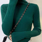 Women Turtleneck Sweaters Casual Soft Cashmere Pullovers Elastic