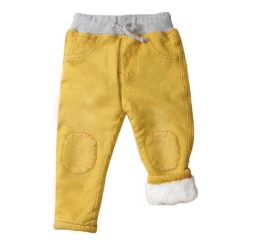 New Baby Boys Clothing Warm Cashmere Jeans Pants