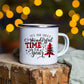 Snowman Deer Print Enamel Coffee Mugs Christmas Gifts New Year Party