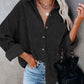 Autumn Corduroy Jacket Woman Long Shirt Jacket Women Button Coat Jackets