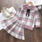 Girls Set Autumn Fashion Winter Wool Coats And Skirts