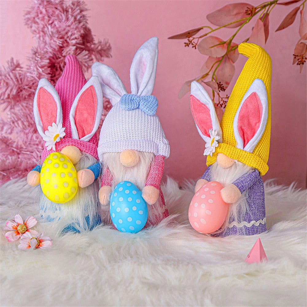 New Easter Faceless Gnome Spring Hanging Bunny Kids Gifts Decor 2023