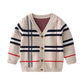 1-8T Toddler Kid Boy Winter Warm Long Sleeve Plaid Sweater