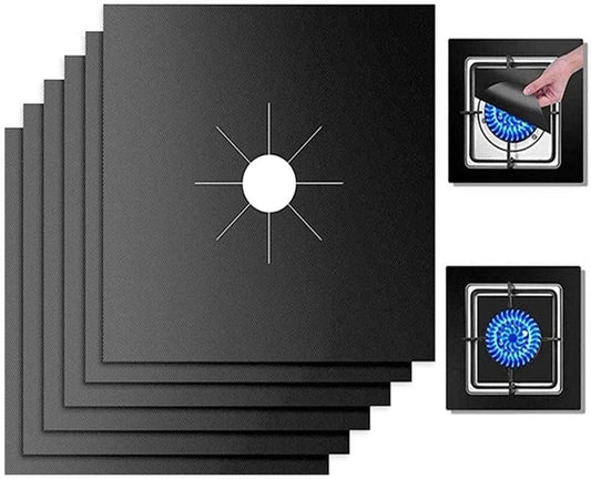 4/6/8Pcs Gas Stove Protector Cooker Cover Liner Clean Mat Pad