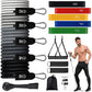 Yoga Loop Latex Resistance Bands Set Rubber Exercise Fitness Equipment