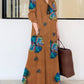 Fashion Cotton Linen Striped Cardigan Loose Large Casual