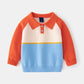 1-8T Toddler Kid Boy Winter Warm Long Sleeve Plaid Sweater