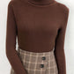 Women Turtleneck Sweaters Casual Soft Cashmere Pullovers Elastic