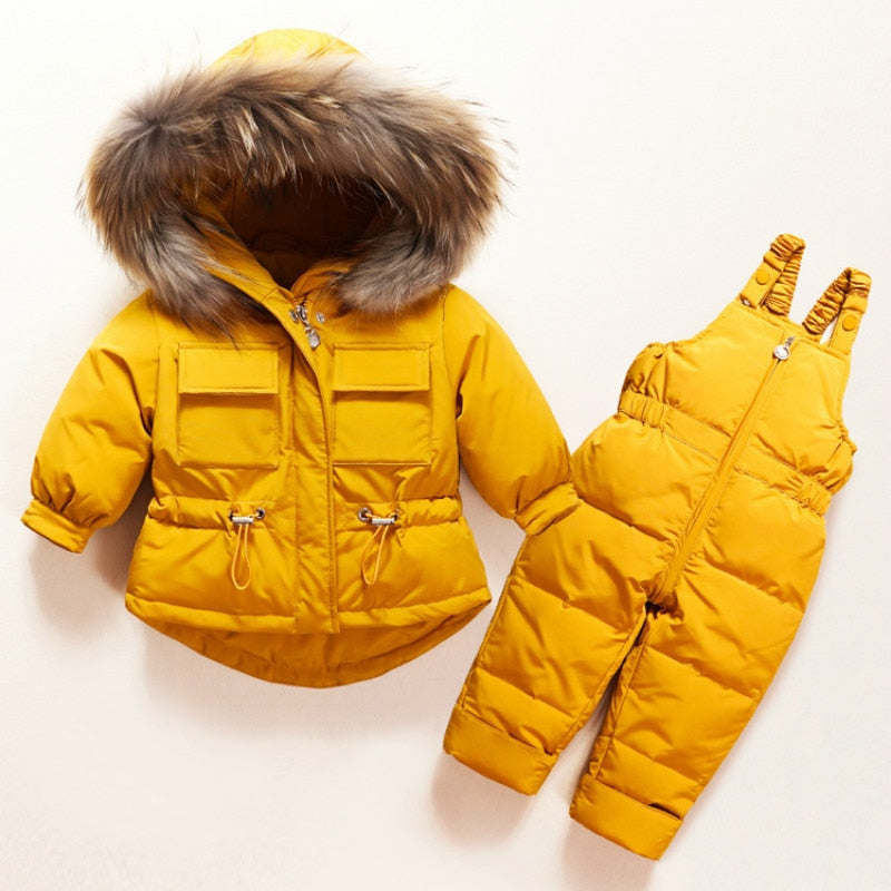 Winter Clothing Set Baby Boy Girl Clothes Warm Jacket Coat