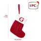 Christmas Socks Red Snowflake Alphabet Letters Decorations