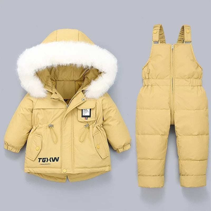 Winter Clothing Set Baby Boy Girl Clothes Warm Jacket Coat