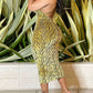 Women Spaghetti Strap Velvet Bodycon Midi Dress Slim Party Dress