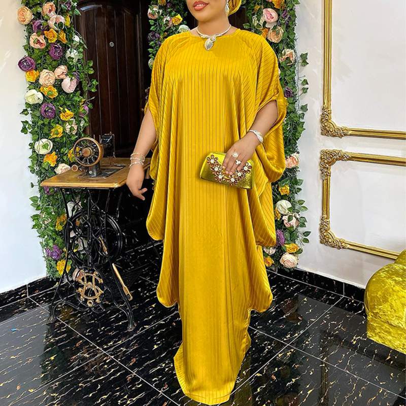 Plus Size 5XL VONDA 2022 Summer Party Sundress Vintage Women Casual Bohemian Bat Sleeve Dress Loose O Neck Maxi Long Vestidos