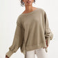 Oversized 100% Cotton Women Long Sleeve Streetwear