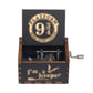 New Wooden Hand Crank Music Box Merry Christmas Music Theme