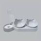 Pet Cat Bowl Automatic Feeder Food Drinking